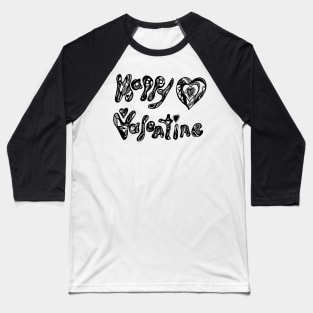 Happy Valentine 2  Aussie Tangle - Choose Your Own Background Colour Baseball T-Shirt